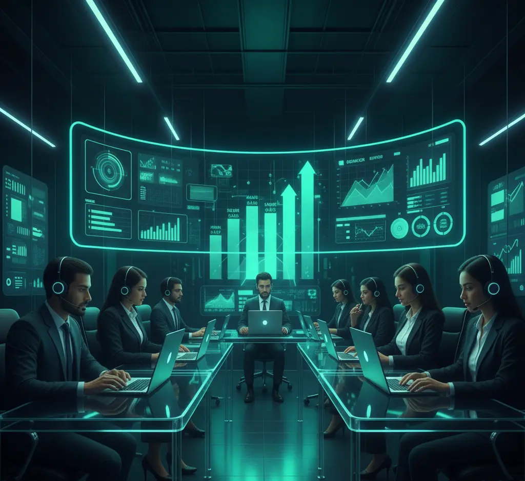 AI supporting a Mauritian sales team with dashboards and customer insights